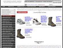 Tablet Screenshot of converse-safety-shoes.com